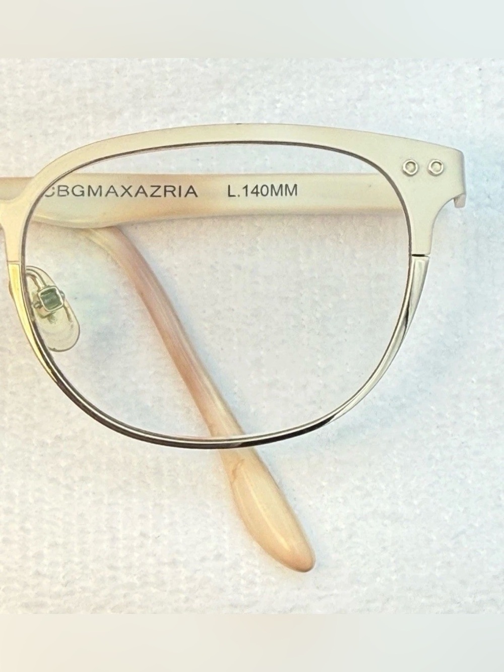 BCBGMAXAZRIA Eyeglasses Talia Ivory Designer Frames Only White 51-19-140 - Picture 3 of 9